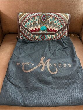 Gorgeous beaded clutch handbag
